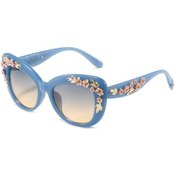 Resim Joyhub Vintage Kedi Gözlüğü Çiçek Desenli Kadın Güneş Gözlüğü Wyl8ı2 Gri 