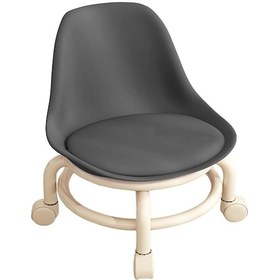 Resim Homyl Fitness Ofis Garaj Siyahı Için Tekerlekli Pedikür Siyah Siyah 