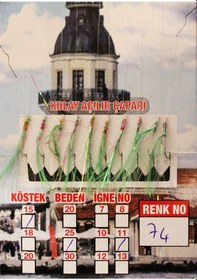 Resim Çapari İstavrit Kolay Açılır 10 İğne Renk 74 