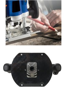 Resim STAXX POWER Germany 3500 Watt 6 Kademe Devir Ayarlı Dikey Formika Freze Makinesi 8 Mm Pens + 12 Adet Uç Seti 