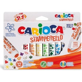 Resim Nessiworld Carioca Stamperello Yıkanabilir Keçeli Boya Kalemi 12'Li 