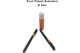 Resim 2 Adet Mekanizmalı Terzi Tebeşir Kalemi - Pratik Kumaş Çizgi ve Işaretleme Seti 