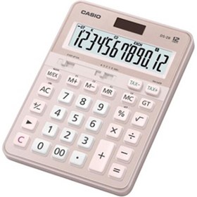 Resim Casio DS-2B-PK Pembe Profesyonel 12 Hane Masa Üstü Hesap Makinesi 