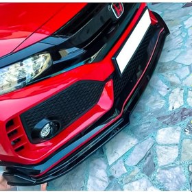 Resim Honda Civic Fc5 Typer 3 Parça Ön Tampon Lipi (Plastik) 