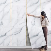 Resim 3D Mermer Duvar Çıkartmaları, Kendinden Yapışkanlı Köpük Duvar Kağıdı, Kolay Çıkarılabilir ve Yapıştırılabilir Duvar Kağıdı, Kurulumu Basit, Oda, Mutfak, Banyo, Ofis, Yemek Odası, Oturma Odası ve Yatak Odası Duvarlarını Dekorasyon İçin Uygun. 