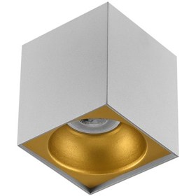 Resim Sıva Üstü Led Spot Kare Beyaz Gold 5w 