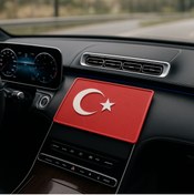 Resim İB GLOBAL TÜRK BAYRAKLI Kaymaz Torpido Pedi - BAYRAKLI Kaydırmaz Ped - TÜRK BAYARAKLI Ped 