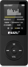 Resim X02 Ultra İnce MP3 Çalar 4GB FM Radyo Siyah 