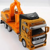 Resim Die Cast Çek Bırak Sarı Kepçe 