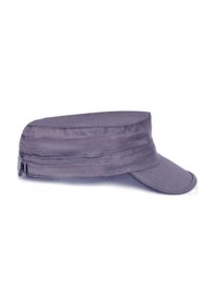 Resim Eke Tekstil Gri Castro Yazlık Keten Şapka - Unisex Gri 