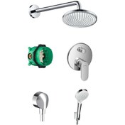 Resim Hansgrohe Rebris S Ankastre Banyo Seti Krom Hansgrohe