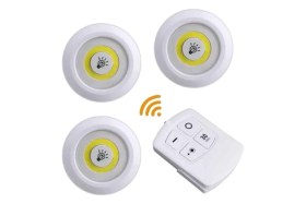 Resim Fantastik Store LED Lamba 3'lü Uzaktan Kumandalı Yapışkanlı - Lisinya 