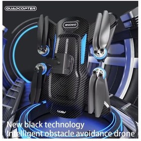 Resim J18 Pro Drone 4k Hd Kamera Akıllı Engel Kaçınma Optik Akış Katlanır Uzaktan Kumandalı Mini Drone 