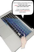 Resim Mcstorey Macbook Air Pro Klavye Koruyucu (US-ABD INGİLİZCE) Ombre (ESKİ USB'Lİ MODEL 2008-2017) Ile Uyumlu 