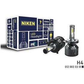 Resim H4 led xenon far aydınlatma seti şimşek etkili niken pro 7600lm 
