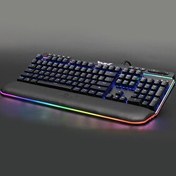 Resim Rush Cobalt RK991 Mavi Switch Rgb Manyetik Bileklikli Rgb Makrolu Mekanik Oyuncu Klavyesi 