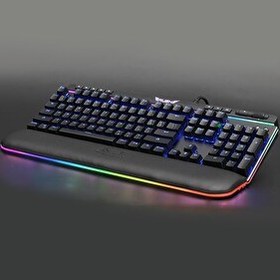 Resim Rush Cobalt RK991 Mavi Switch Rgb Manyetik Bileklikli Rgb Makrolu Mekanik Oyuncu Klavyesi 