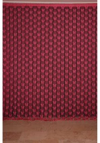 Resim Kelebek Birleşik Model Fuşya Renk Hazır Ip Perde 300x280 