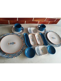 Resim Keramika Koi 16 Parça Kahvaltı Seti 2 Kişilik- Ao 