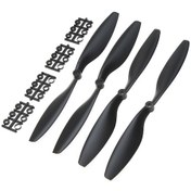 Resim Youtek Djı F450 500 F550 İçin 2 Çift 10x4.5" Nylon Döner Pervane - Yüksek Kalite 