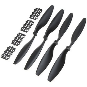 Resim Youtek Djı F450 500 F550 İçin 2 Çift 10x4.5" Nylon Döner Pervane - Yüksek Kalite 