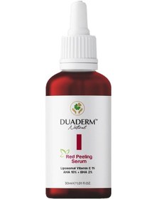 Resim Kırmızı Peeling Serum, Aha%10 + Bha%2 + E Vitamini%1, Akne Karşıtı Ve Onarıcı, 30 Ml 