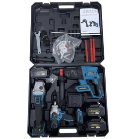 Resim Haktaş Hkt-409 Akülü Kırıcı/Delici-Taşlama-Somun Sıkma 3 Lü Set K 