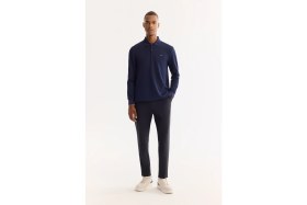 Resim AVVA Erkek Lacivert Klasik Bel Bi-Stretch Kırışmayan Slim Fit Pantolon A52Y3209 