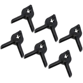 Resim 4.5 Inç-11.5 Cm 6 Adet Fon Mandalı -Clamp - Fon Perde Tutucu 