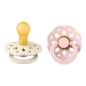 Resim BIBS Boheme İkili Kauçuk Emzik - Ivory / Blossom - 0-6 Ay 