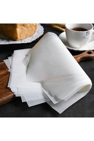 Resim ecenplast 50 Adet Fırınlanabilir Kendinden Yağlı Beyaz Pişirme Kağıdı – 30x40 cm 
