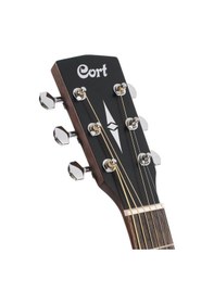 Resim Cort Earth60m Op Masif Kapak Akustik Gitar Başlangıç/orta Seviye Masif Maun Üst Kapak, Dreadnought Kasa Yapısı Ve Open Pore Doğal Ahşap Dokusu 