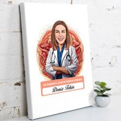 Resim Karikatürlü En Başarılı Kadın Doğum Uzmanı Kanvas Tablo 