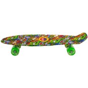 Resim Kaykay 65 CM Şeffaf Işıklı 4 Tekerlekli Çok Renkli 