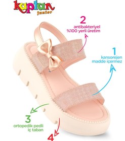 Resim KAPTAN JUNIOR Kız Çocuk Ayakkabı Sandalet PVTK 505 