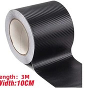 Resim 3d Nano Karbon Fiber Araba Tampon Kapı Emniyeti Koruma Filmi 3 M 1 Adet 