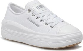 Resim U.S. Polo Assn. Cleme 2FX Beyaz Kadın Yüksek Taban Sneaker Spor Ayakkabı v3 