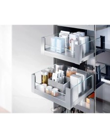 Resim Blum Iç Kiler Çekmecesi Legrabox Free C Yüksek Camlı Yanak Önü Camlı 50 Cm. Frenli Blumotion Orion Gri Antrasit 