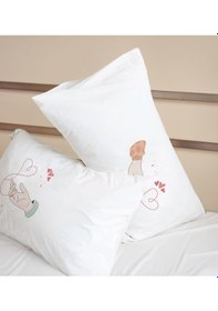 Resim Bk Gift Sevgili Tasarımlı Pamuklu 2 Li Yastık Kılıfı Seti-12 50x70cm , Sevgiliye , Ev si, Tasarım Ev Tekstili 