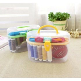 Resim Ramdet Mini Multifonksiyonel Seyahat Iğne Iplik Seti Makara Dikiş Iplik Seti 