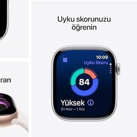 Resim Apple Watch Series 11 GPS + Cellular 46 mm Simsiyah Alüminyum Kasa Akıllı Saat ve Siyah Spor Kordon - S/M. Uyku Skoru, Fitness Takibi, Sağlık İzleme, Hep Açık Ekran 