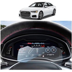 Resim Audi Q8 2019-2024 Model 12.3" Direksiyon Arkası Gösterge Ekran Koruma 