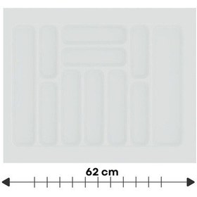 Resim Çekmece İçi Kaşıklık, Düzenleyici, Organizatör 62 Cm X 49 Cm Beyaz 