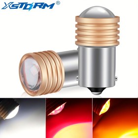 Resim Xstorm 2'li LED Araba Arka Lambaları - 1156 P21W & 1157 BAY15D, HD Projektör Lens, 9SMD 3030 Çipler, Enerji Tasarruflu, Kolay Kurulum, Uygun 