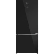 Resim Beko 678551 Esc siyah cam D Enerji Sınıfı 551 lt No Frost Buzdolabı 