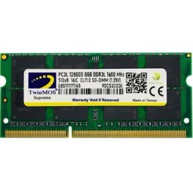 Resim Uravas Store 8 GB Ddr3 1600MHZ Twinmos 1.35 Nb MDD3L8GB1600N 