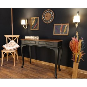 Resim Wooding 120 cm Çift Çekmeceli Masif Dresuar 