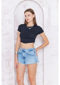 Resim Kutaf Kadın Denim Şort 001 