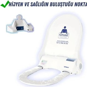 Resim Tottolet Klozet Beyaz Kapak Sistemi Ledsörlü 12 V Beyaz 