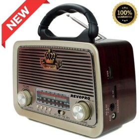 Resim Ahşap Nostaljik Bluetooth Mp3 Çalar Radyo USB Sd Müzik Kutusu 